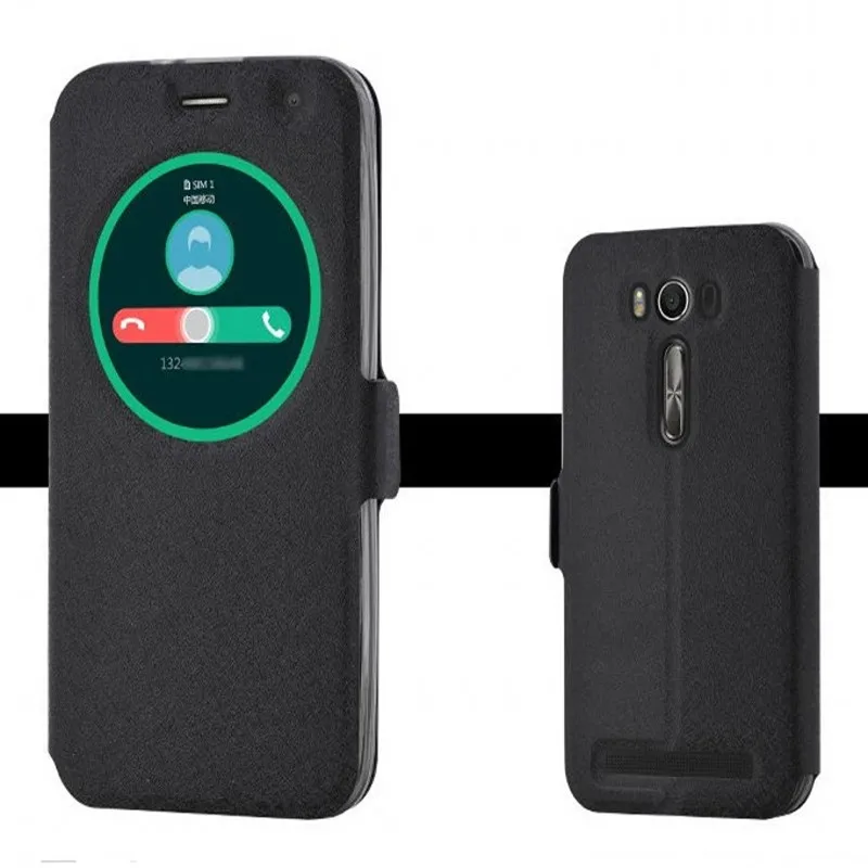 Для Asus Zenfone 2 Laser ZE500KL чехол бесплатно флип окна Z00ED подставка держатель внутренняя