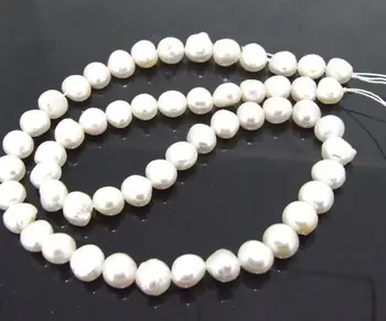 

5-8mm Baroque White Cultured Freshwater Pearl Loose Beads 14inches One Full String DIY Jewelry For Necklace LS3-092