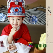 Qi Pin Zhi мА Те Гуань град судья костюмы для выступлений для мальчиков костюмы с надписью Number One костюм ученого Красный мужской костюм