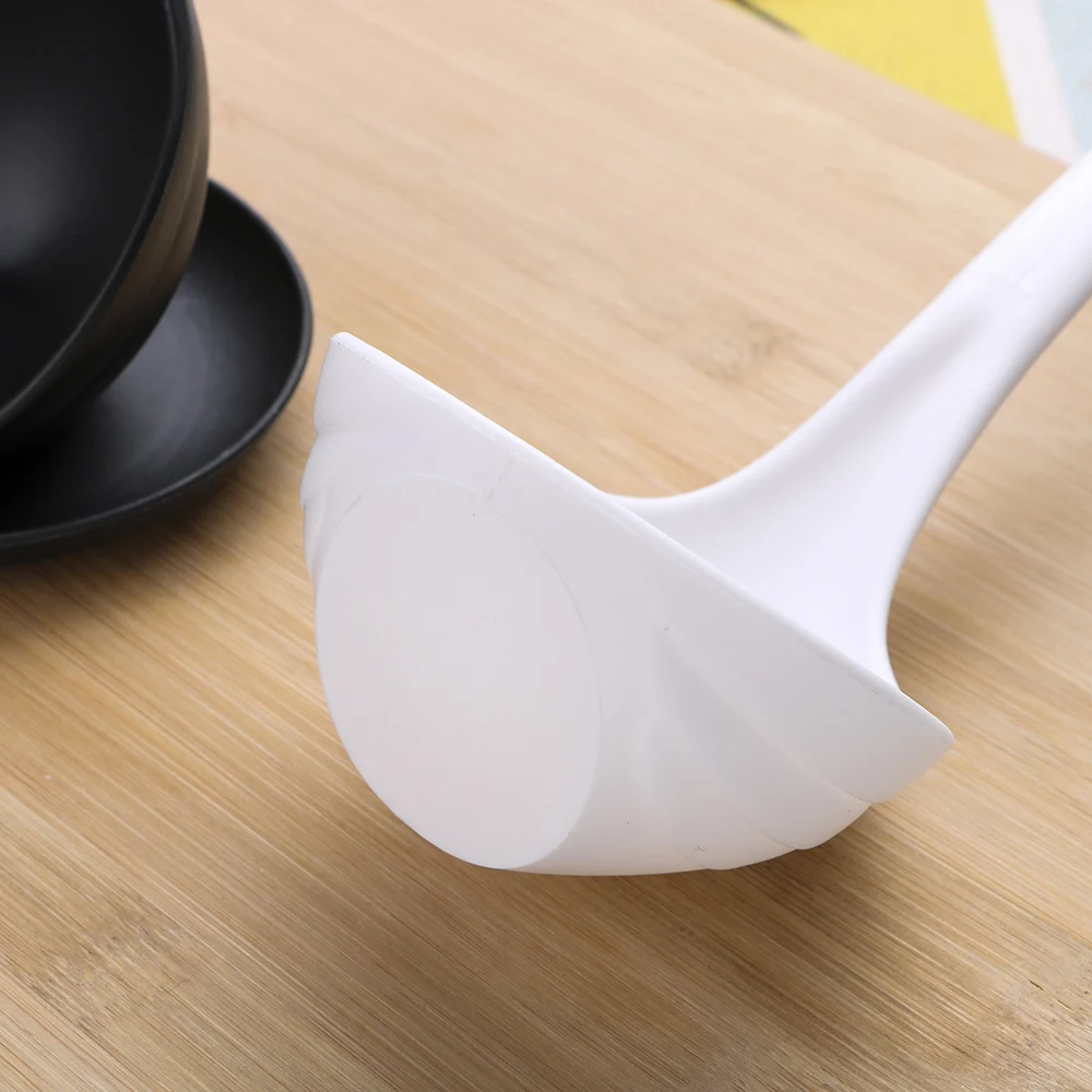 HILIFE Creative PP Ladle Swan Shaped Soup Spoon Cooking Tools Long Handle Spoon Scoop with Tray Cute Kitchen Accessories