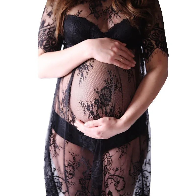 

Maternity Photography Props Maternity Dresses For Photo Shoot Maxi Lace Gown Pregnancy Dress Photography Premama Vestidos