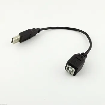 

1pc USB 2.0 A Male to Type B Female Printer Extension Converter Adapter Cable 15cm