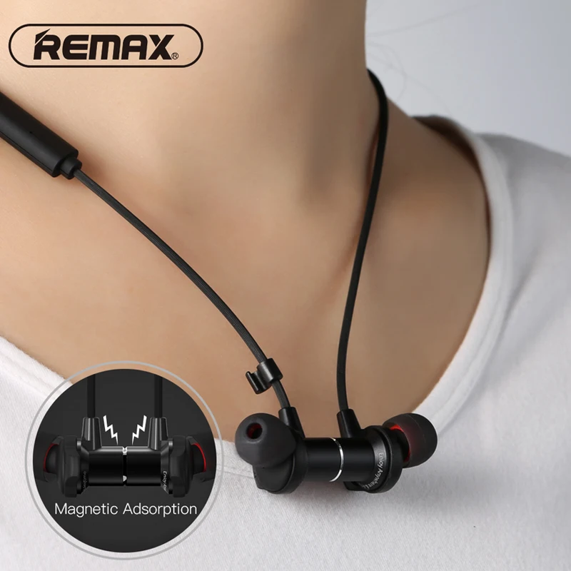 

Remax Wireless Bluetooth Earphone Magnetic HD Stereo Bass Neckband Headset for Samsung Galaxy S10 S9 S8 S7 S6 Plus Note7 A7 2018