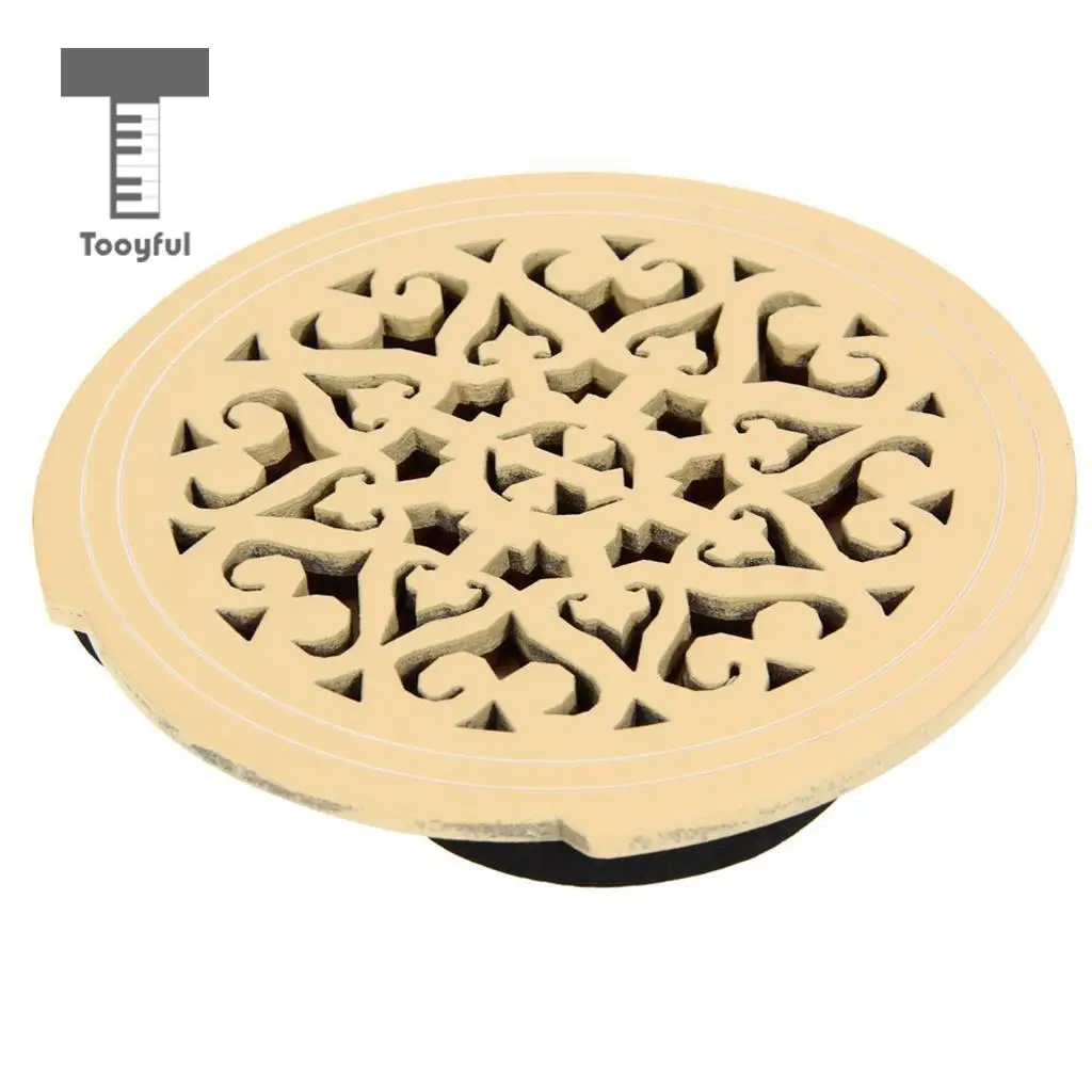 Tooyful Wood Acoustic Guitar Soundhole Cover Feedback Buster for 40'' 41'' Guitar Parts Accessories