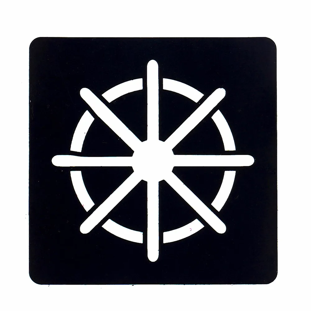 6 Sheets Women Makeup Henna Tattoo Stencil Colored Drawing Ship Anchor Pattern Chest Body Paint Tattoo Template 5.5  5.5cm G#10 (3)