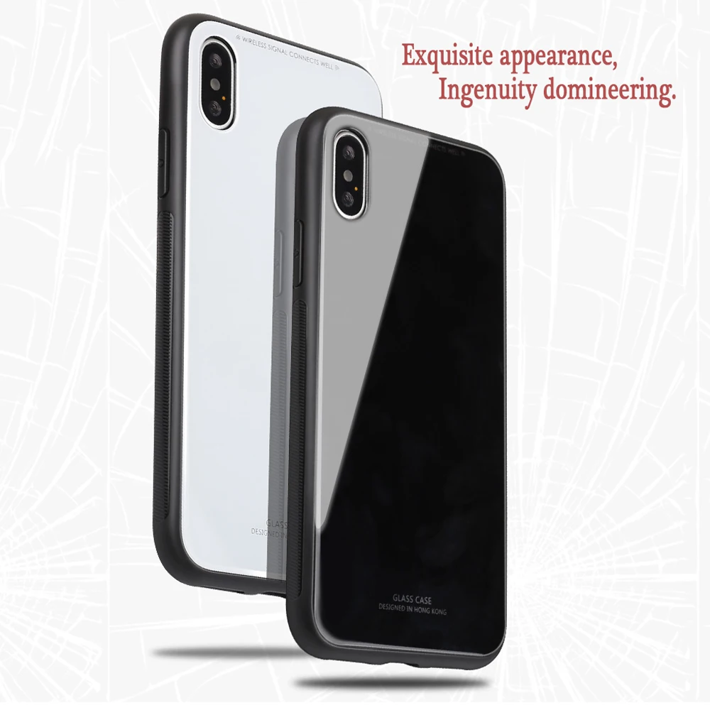 Зеркальный стеклянный чехол CYBORIS для iPhone 7 8 iphone 8plus 6 6s plus X задняя крышка|Бамперы| |