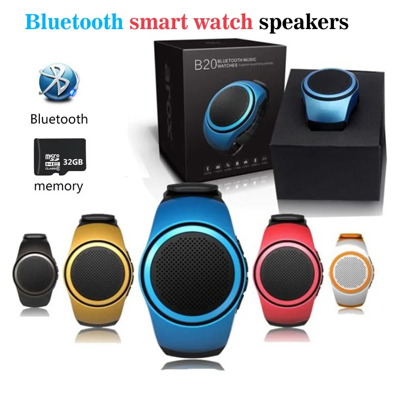 B20 Smart Watch Bluetooth MP3 Player TF FM Radio Wrist Outdoor Sport