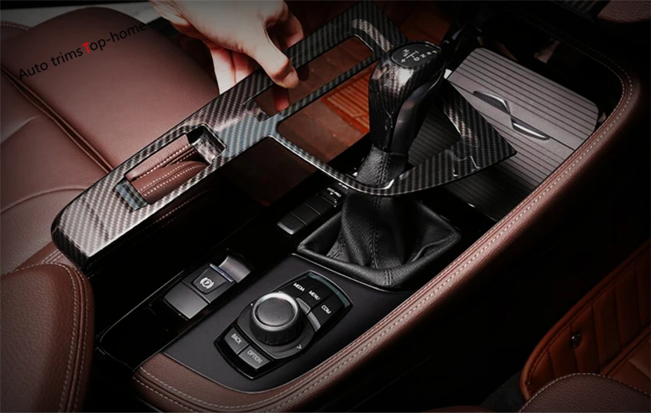 Yimaautotrims коробка передач панель Крышка отделка Подходит для BMW X1 F48 2016 2020 ABS