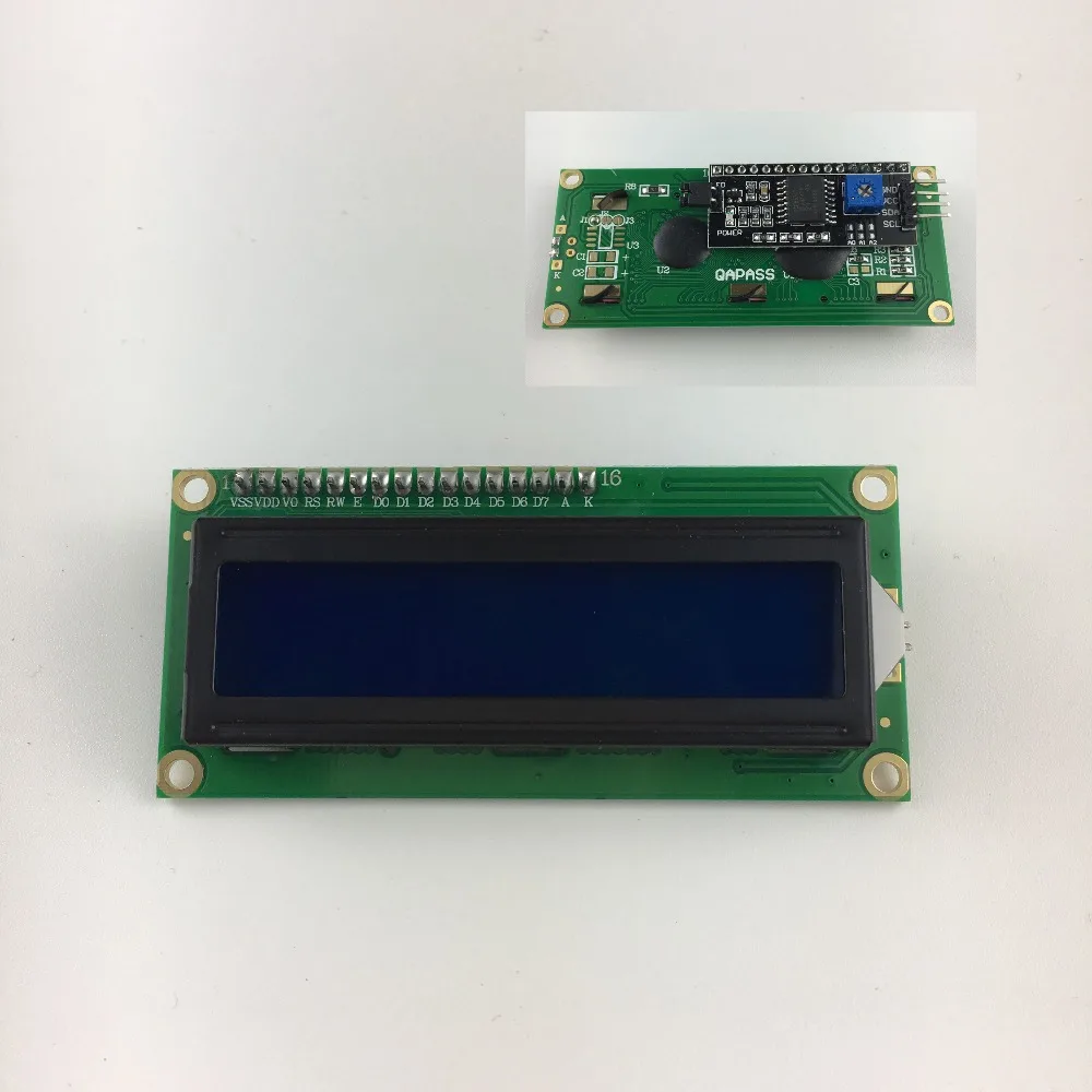 

LCD module Blue screen IIC/I2C 1602 for arduino 1602 LCD UNO r3 mega2560