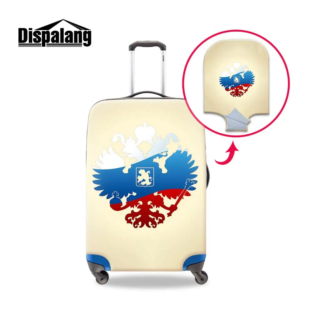 Dispalang Россия шаблон багаж защитный чехол эластичный чехол от пыли подходит для 18-30 дюймов тележка чехол костюм чехол пылезащитный чехол - Цвет: Белый