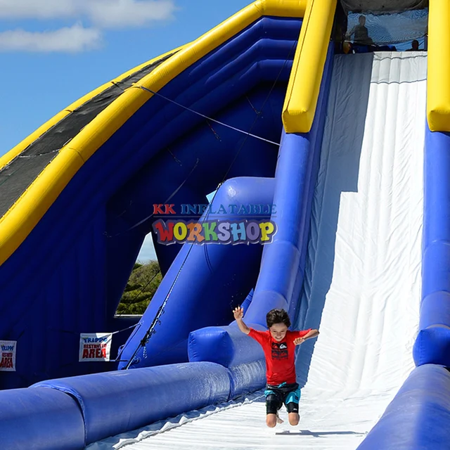 Beach island inflatable water park Giant inflatable hippo Cliffhanger water slide in Sapin 3