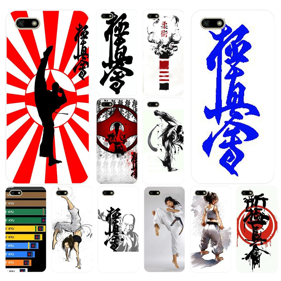 

259FG Oyama Kyokushin Karate Soft Silicone Tpu Cover Case for huawei Honor 7a 5.45 pro 5.7 7c 7x y5 2018 casec