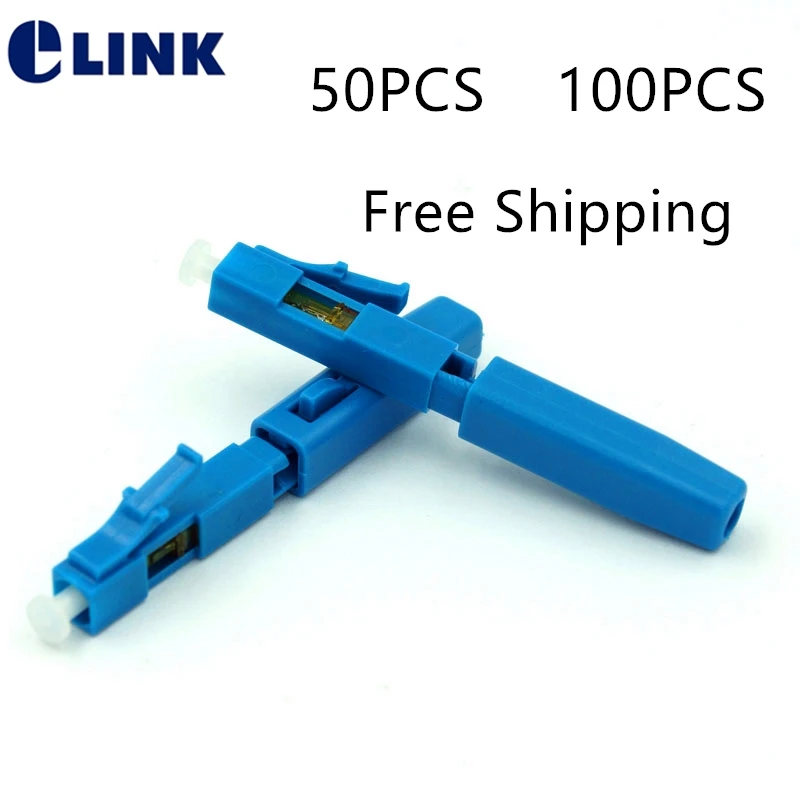 50PCS-100PCS-FTTH-LC-fast-connector-LC-UPC-single-mode-SM-telecom-level ...