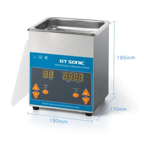 

1.3L Digital Stainless Ultrasonic Cleaner Ultra Cleaning Tank Timer Heater 220V
