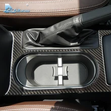 Velocità 1 pezzo in fibra di carbonio Supporto di Tazza di Acqua Della Copertura Cornice Cornice per subaru forester 2013 2014 2015 2016 Car Styling