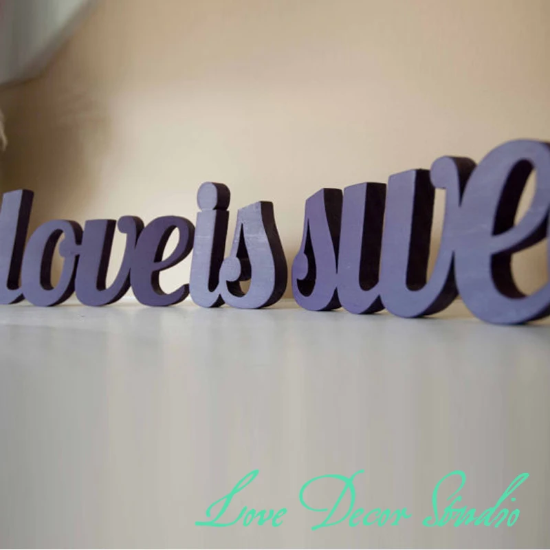 6"tall Free shipping love sign Wooden letters, Wedding Candy Bar, Candy Buffet, Love Is Sweet