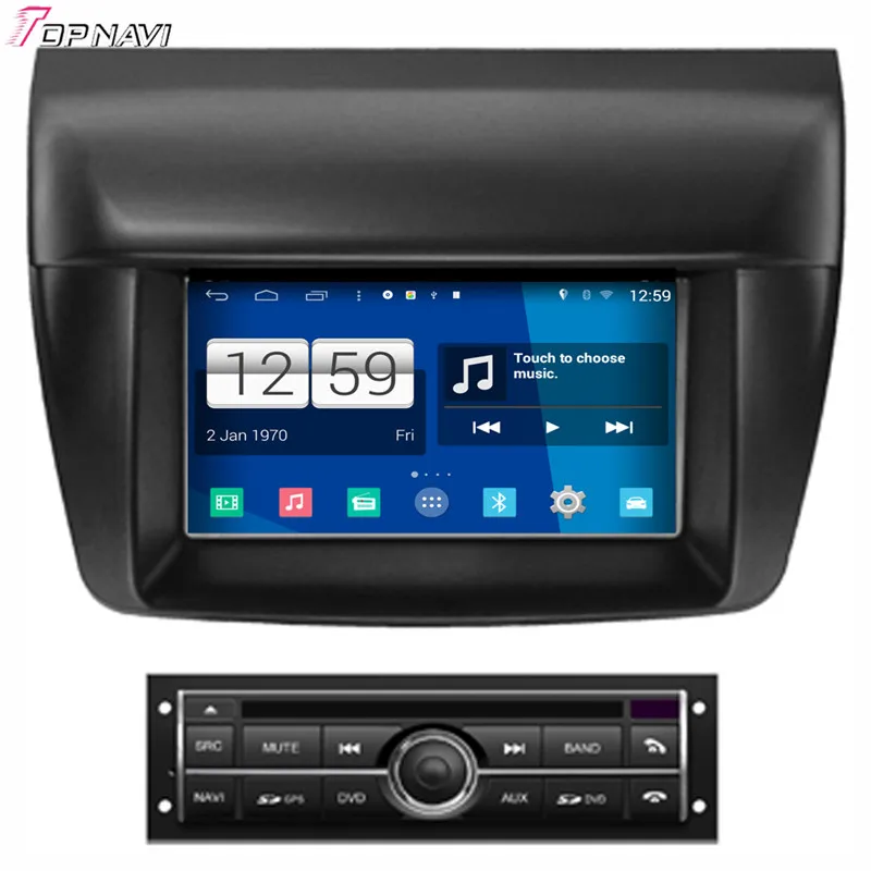 

Topnavi 7'' Quad Core S160 Android 4.4 Car DVD Multimedia Player for Mistubishi L200 Low Audio Radio Stereo 2DIN GPS Navigation