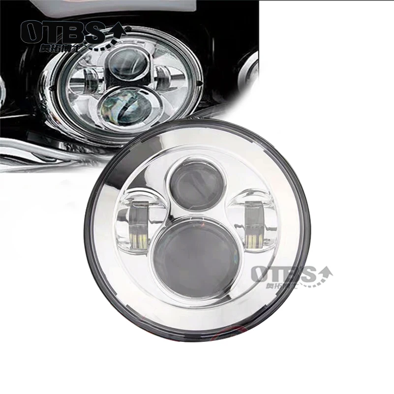 

For Harley Motorcycle Chrome 7 in Motor Projector LED Headlamp Headlight For Harley FLS, FLSTC, FLSTF FLSTFB FLSTN Touring Trike