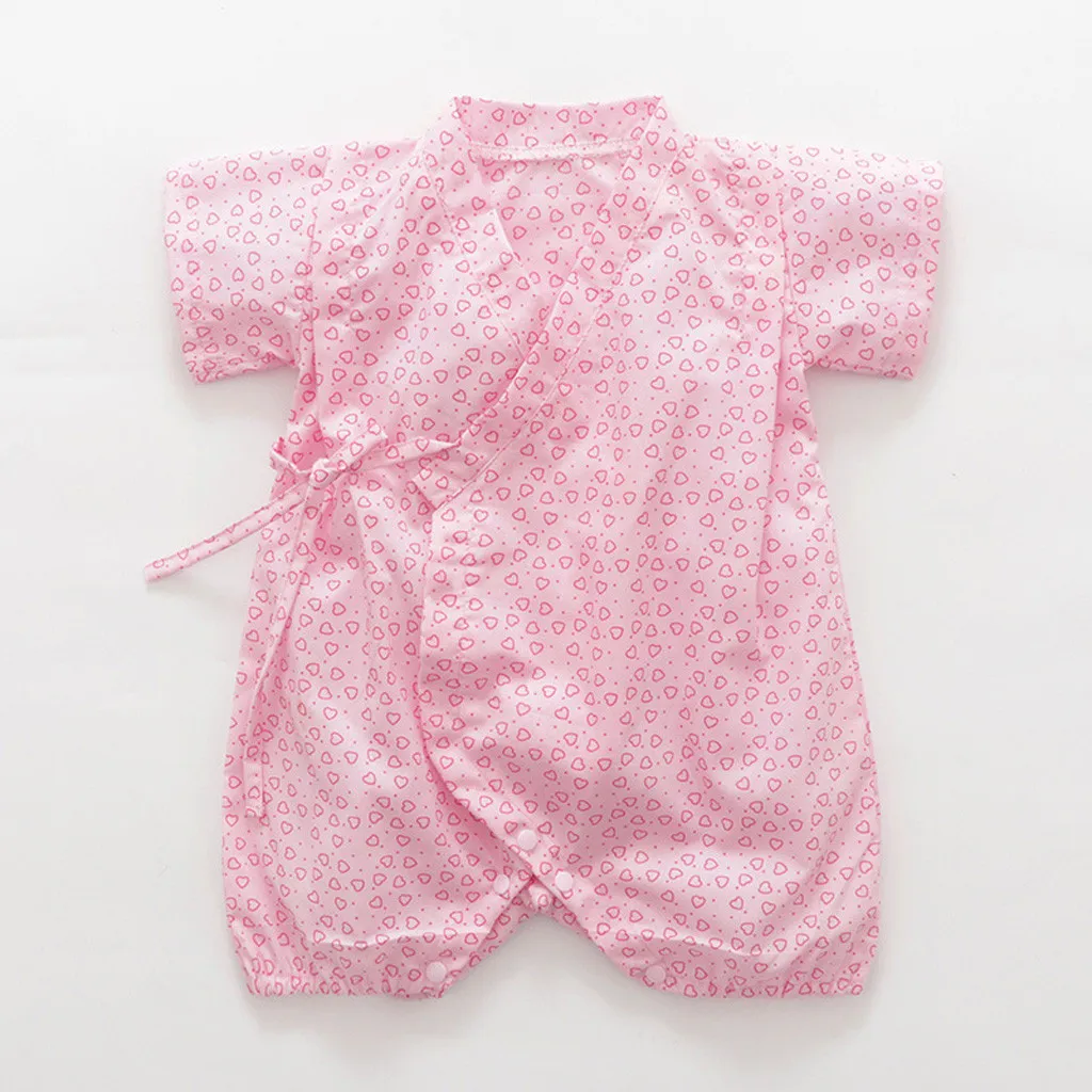 Летнее кимоно детская одежда Малыш новорожденный младенец ребенок мальчик девочка короткий рукав цветочный комбинезон modis повседневная одежда