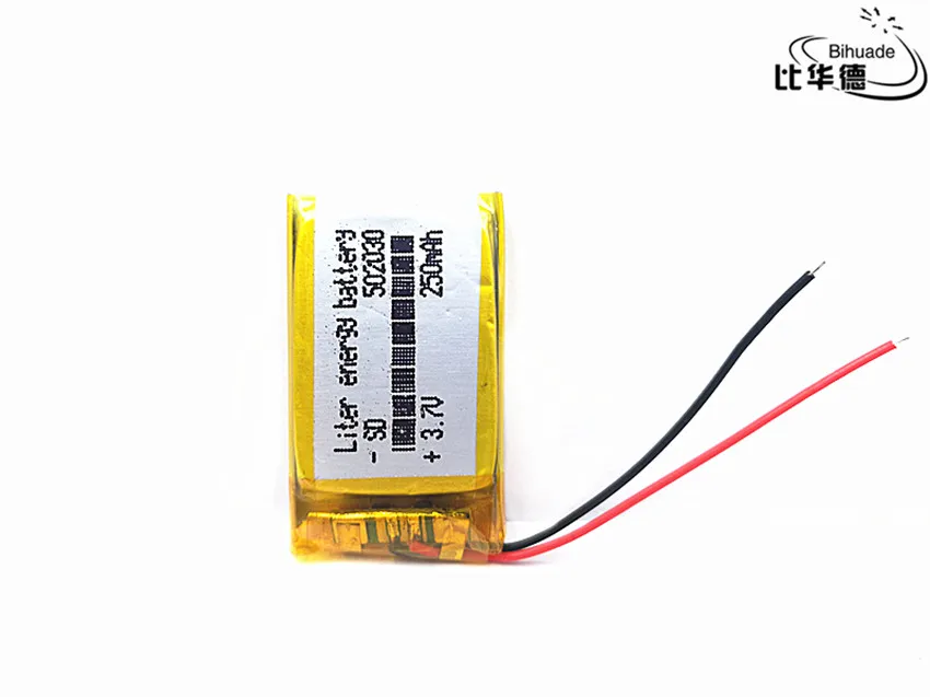 Год 502030 3,7 в 250 мАч литий-ионная Lipo ячейка литий-полимерная аккумуляторная батарея для MP3 MP4 Динамик Тахограф Автомобильный видеорегистратор