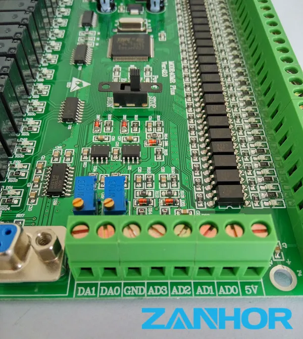 PLC programmable logic controller module motor machine control single board 24 input 16 relay output 4AD 2DA 0~10v online