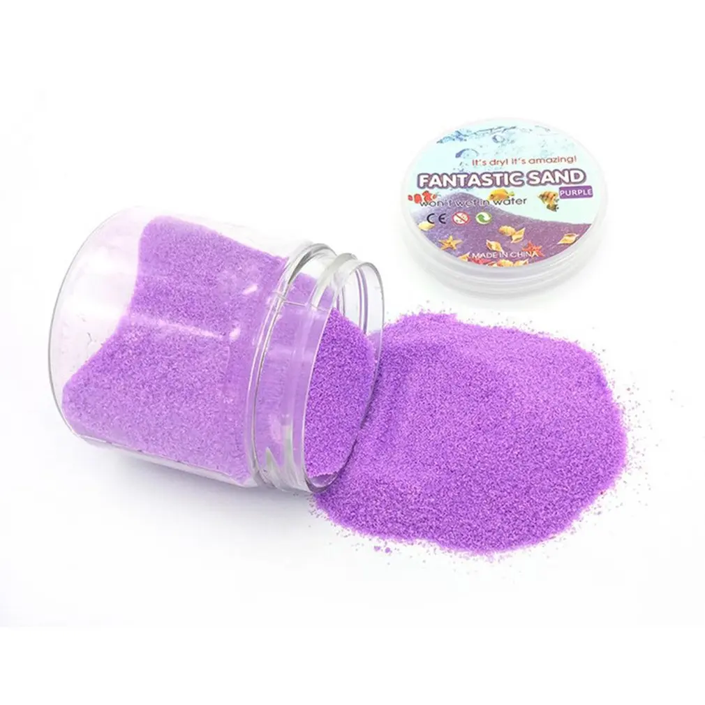 

85g Magic Sand Clay DIY Handmade Funny Non-toxic Magic Modeling Clay Never Wet Fantastic Mud Educational Toy for Kid Gifts New