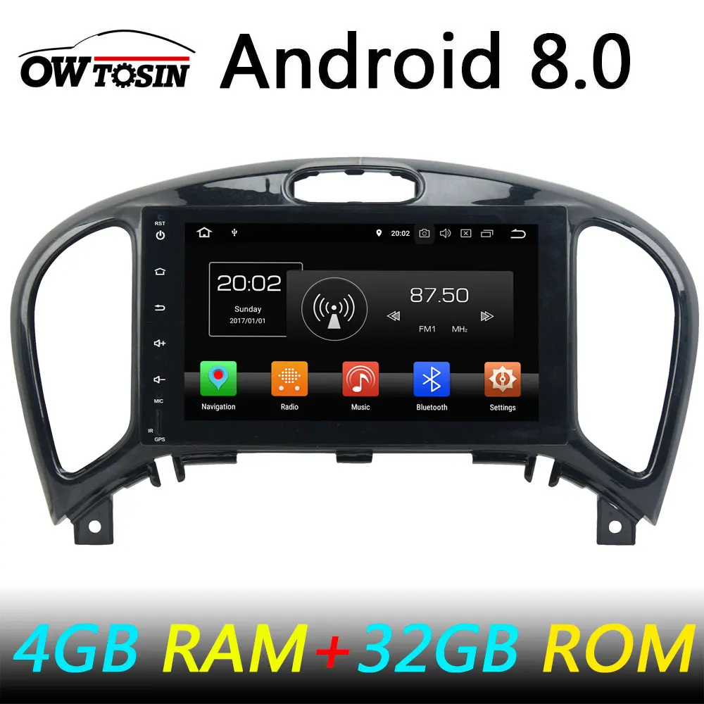 

Pure android 8.0 Octa core car dvd player for Nissan Juke 2004 - 2016 Car Radio GPS With 4GB RAM 32GB ROM Bluetooth