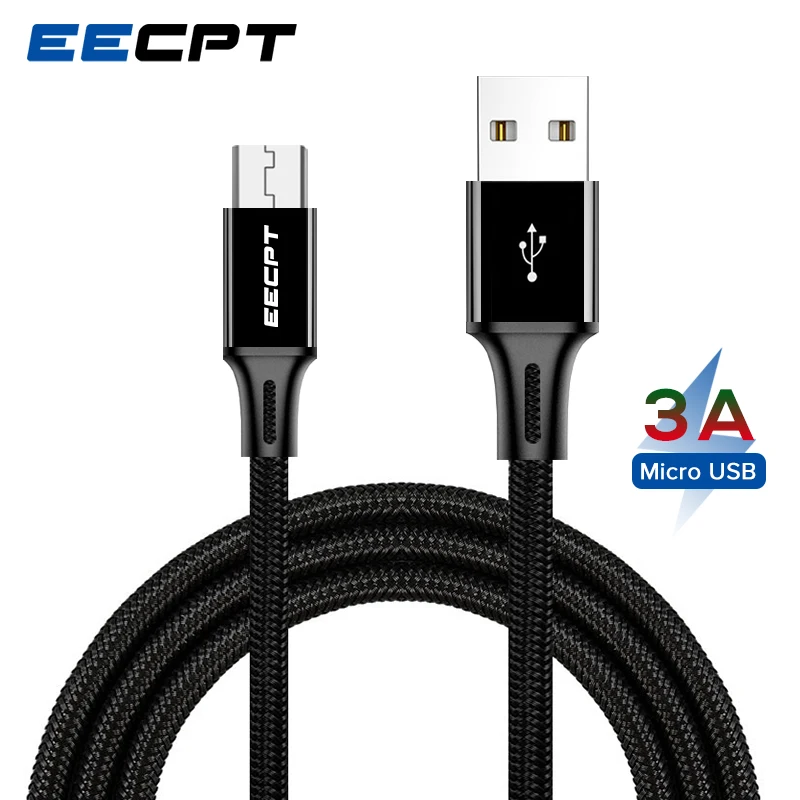 

EECPT 3A Micro USB Cable for Samsung S7 S6 Fast Charging Wire Data Phone Charger Cable for Xiaomi Redmi Note 5 Pro Microusb Cord