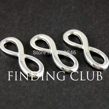 50 шт. серебро/золото/бронза Бесконечность талисманы соединитель "8" Шарм металлический браслет ожерелье DIY ювелирных изделий 4 цвета