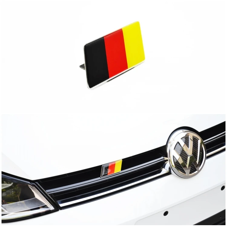 

German Flag Grille Emblem Badge FIT MK7 MK6 GOLF 7 CC Jetta SCIROCCO POLO Tiguan