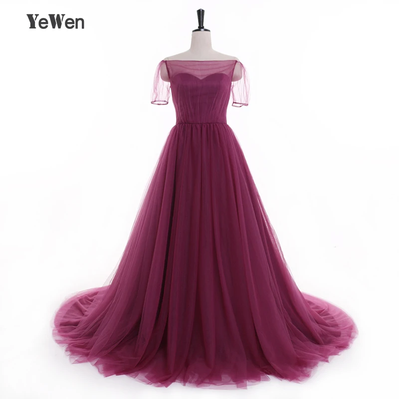 Big Skirt Simple Beach A Line Evening Dresses Long 2019 Purple Floor Length Short Sleeves Pregnant Dresses Prom Dress Plus Size Big Skirt Simple Beach A Line Evening Dresses Long 2019 Purple Floor Length Short Sleeves Pregnant Dresses Prom Dress Plus Size