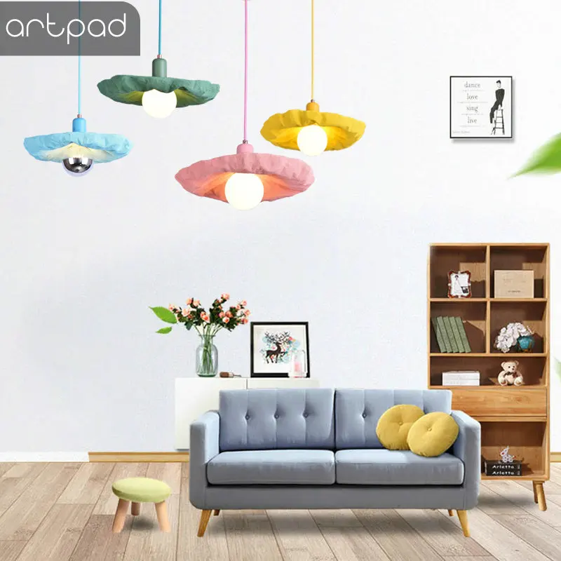 

Nordic Colorful Pendant Light E27 Holder Cafe Restaurant Bedroom Hanglamp Kitchen Colorful Suspension Luminaire Hanging Lamp
