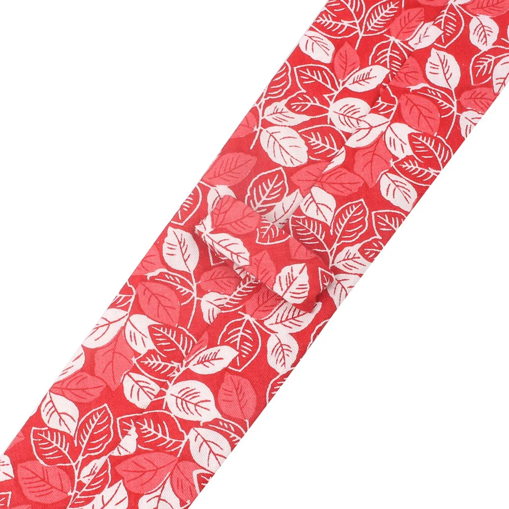 Цветочный принт галстук для мужчин и женщин обтягивающий хлопчатобумажный галстук для свадьбы Бизнес повседневные модные галстуки классические костюмы Тонкий Галстук
