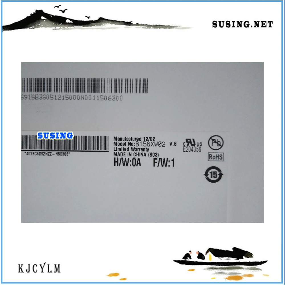 3 5-дюймовый ЖК-экран B156XW02 v.1 v.2 v.3 B156XTN02 LTN156AT24 CLAA156WB11A Женская лампа BT156GW01 LP156WH4 TLN1 |
