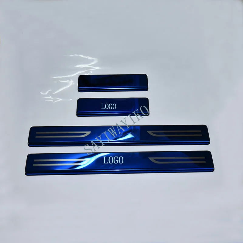 

4pcs Car Welcome pedal Door sill scuff plate Guards protector trim For Honda accord 2014 2015 2016 2017 2018 2019