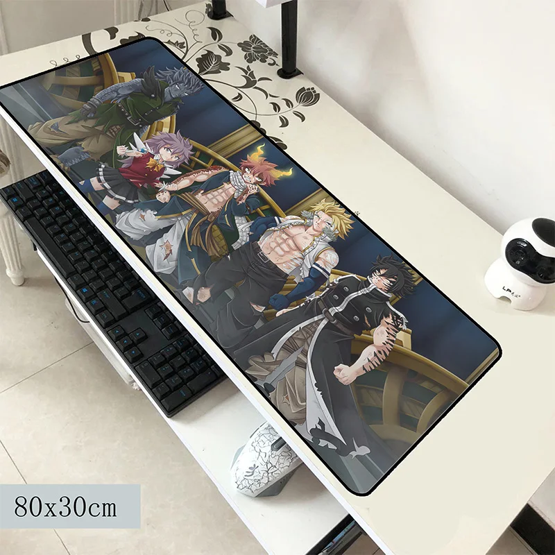 

fairy tail mouse pad 800x300x2mm mats Birthday Computer mouse mat gaming accessories Domineering mousepad keyboard Adorable