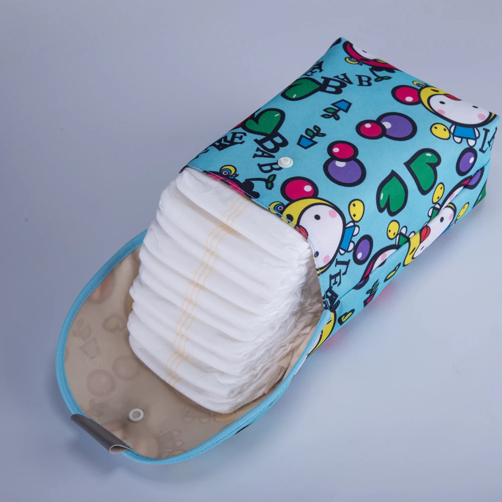 lekebaby Baby Diaper Bags Printed Double Zippered Wet/Dry Bag