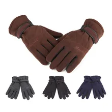 Aotu Three Layer Cycling Gloves Man Woman Thickening Windproof Soft bike Gloves Outdoor Winter Warm Unisex