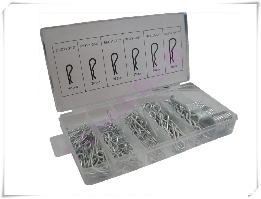 150 Pieces Wave Type Plug Pin Hitch Pins Assorting Set |