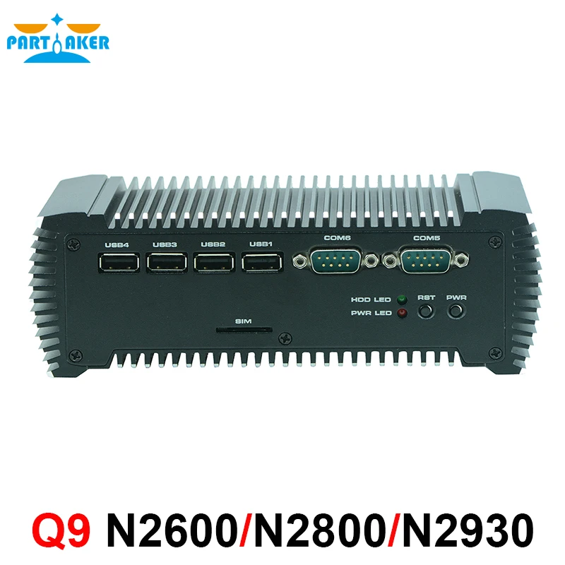 RS485 COM Industrial Mini PC Fanless PC With Intel Celeron Processor N2930 2*RTL8111E Gigabit Ethernet
