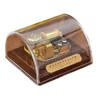 Creative Transparent Acrylic 18-Note Wind-up Musical Box Dome Box with Stop Button for Girl,Christmas Gift Birthday Gift for Kid 1