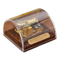 Creative Transparent Acrylic 18-Note Wind-up Musical Box Dome Box with Stop Button for Girl,Christmas Gift Birthday Gift for Kid 1