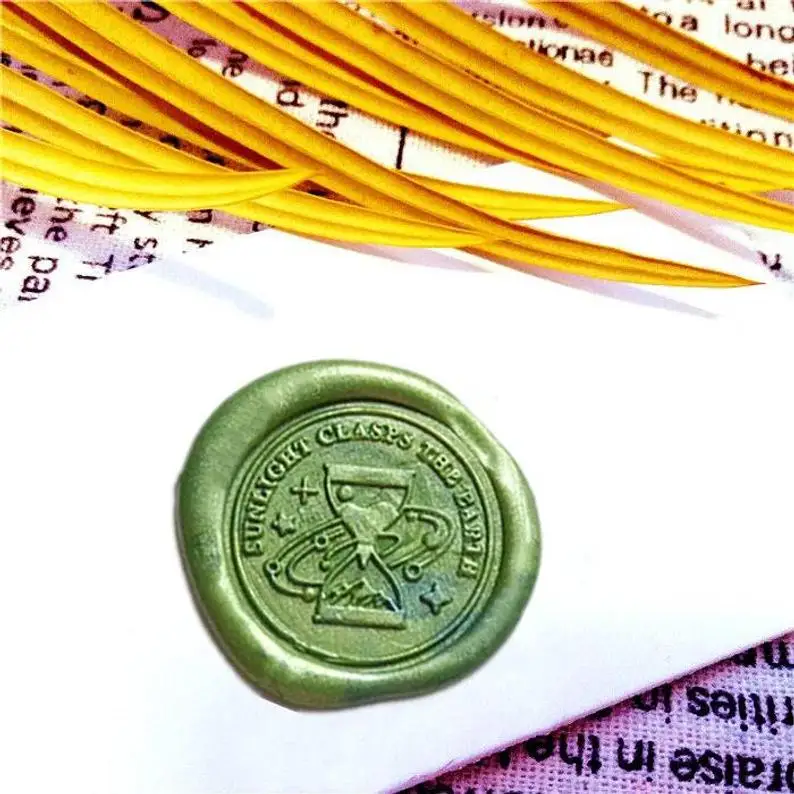

Hourglass Metal Stamp , party wax seal, Wedding invitation Seal