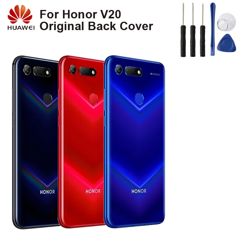Чехол для задней крышки huawei, корпус батареи для huawei Honor V20 HonorV20, задний стеклянный чехол