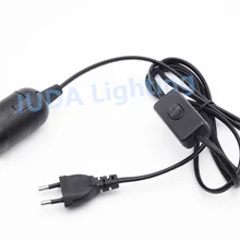 Винтаж Эидсон Ретро E27 держатель лампы Комплект шнуров штепсельная вилка европейского стандарта европейская вилка 303 кнопка переключатель вкл./выкл. для Потолочные розы chnadeliers