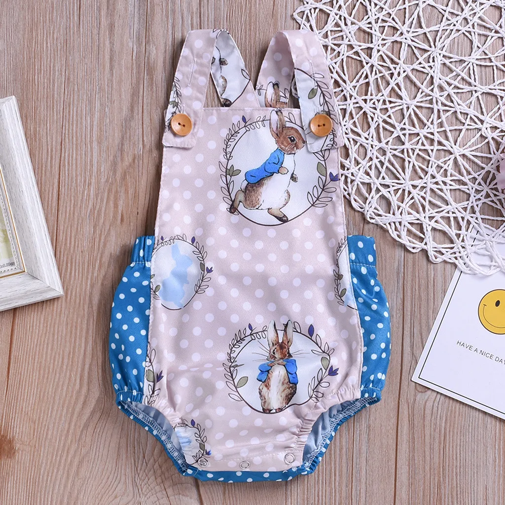

Easter Bunny Pattern Tights Easter Kids Baby Girl Cartoon Rabbit Print Bodysuit Sunsuit Clothes body infantil roupa #06