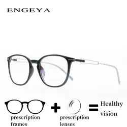 Оптический TR90 рецепт очки-Прозрачный модельер близорукость корректирующие ясно компьютерные очки Для женщин # F006