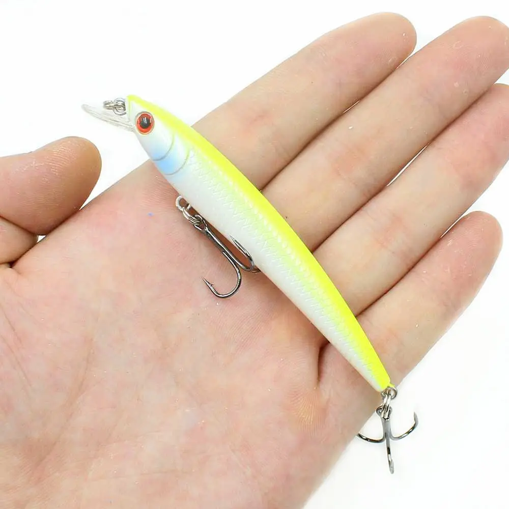 

1pcs Minnow Fishing Lures 10cm 7.5g Bass Trolling Artificial Hard Bait Crankbait Wobblers 3D Eyes for Carp Fishing Pesca tackle