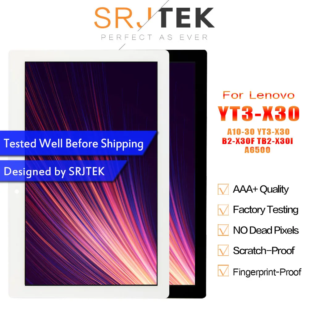 10 1 &quotдля Lenovo Tab 2 A10 30 YT3 X30 X30F TB2 X30l A6500 ЖК дисплей с сенсорным экраном дигитайзер