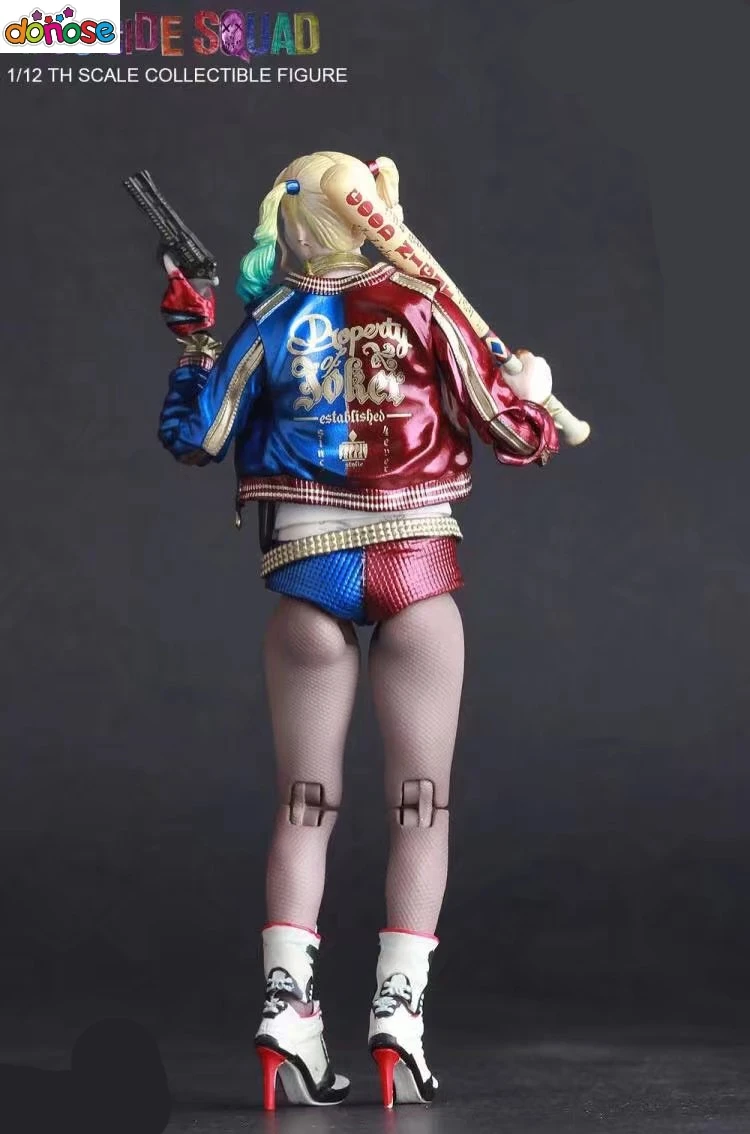 Сумасшедшие игрушки отряд самоубийц Harley Quinn версия подвижная 1/12 th статуя ПВХ